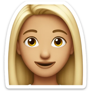 Flirty emoji face sticker