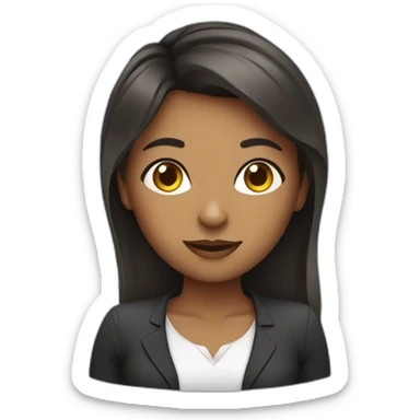 Cute women as a social media manager sticker