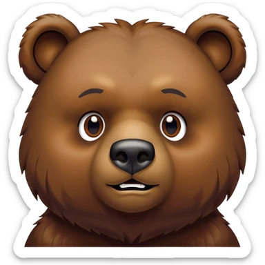 Kanye west as a bear sticker