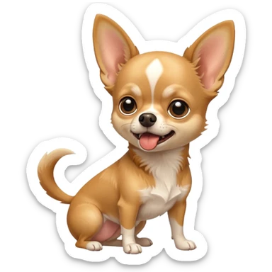 chihuahua barking sticker