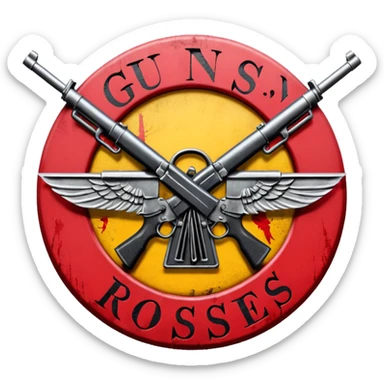 Logo de Guns N Roses sticker