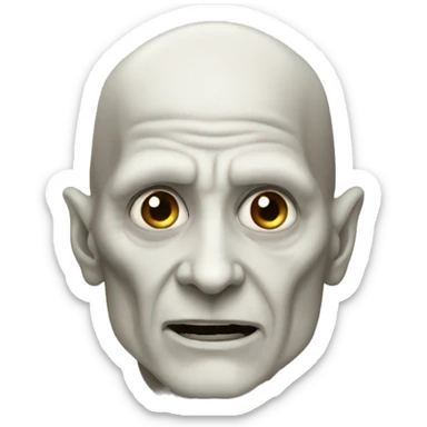 Voldemort without nose sticker