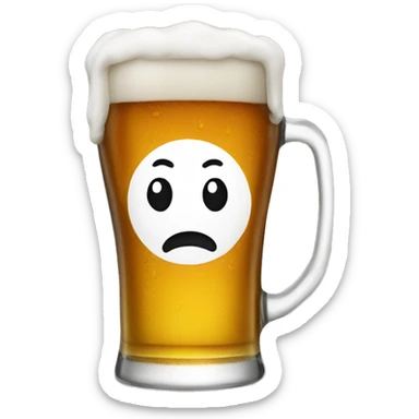 Pint of beer  sticker