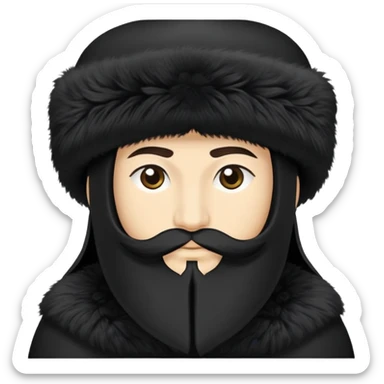 Dagestani traditional papakha hat sticker