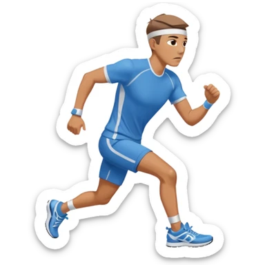 Man running after hyundai ionic sticker