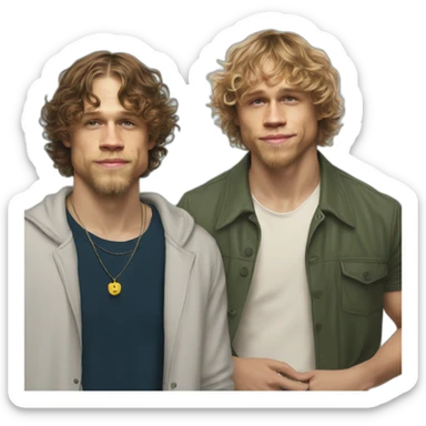 Charlie hunnam with Jack Harlow sticker