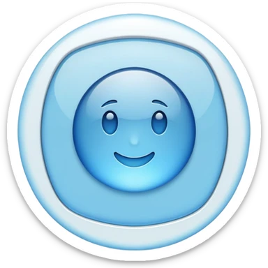 Light blue iPhone 16 sticker