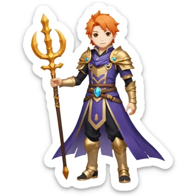 Diluc Ragnvindr (from Genshin Impact) (full body) sticker