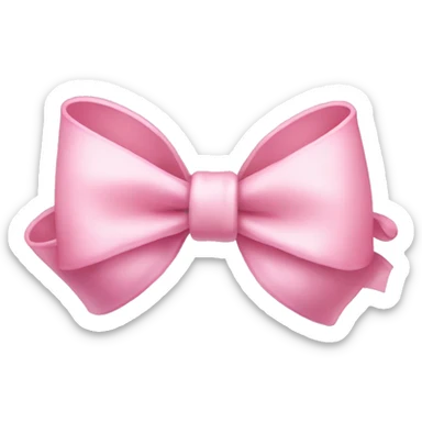 Baby pink bow sticker