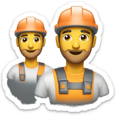 an auto electrician with dewish rabi hat sticker