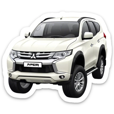 Mitsubishi Pajero sport - Mitsubishi (Model Year: 2021) (Iconic colour: White) sticker