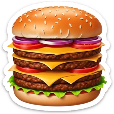 hamburger meat sticker