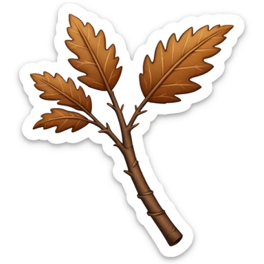 leafy stick sticker