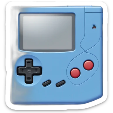 blue game boy advanced sp sticker