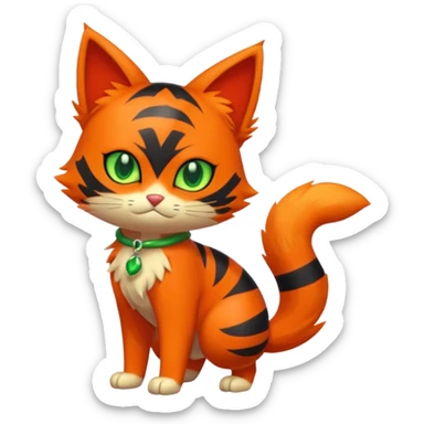 Delcatty-Litten-Sprigatito-fusion, full body sticker