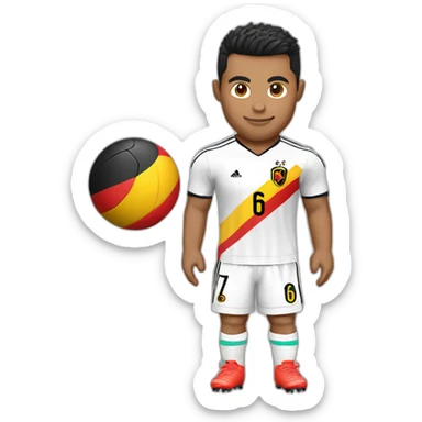 Cr7 avec le maillot de la Belgique sticker