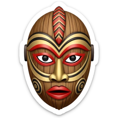 African Tribal Mask sticker
