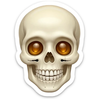 spooky skeleton sticker