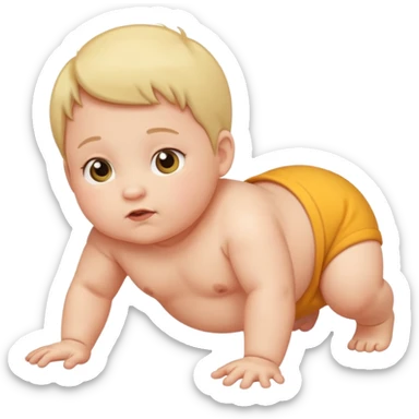 
bebe gatiando sticker