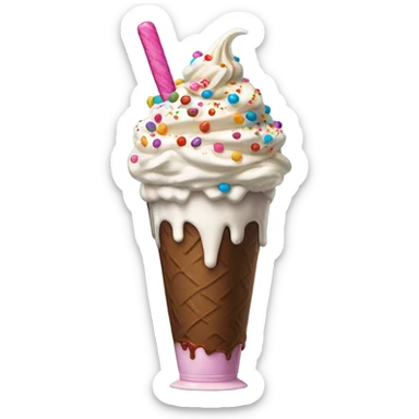 over the top milkshake sticker