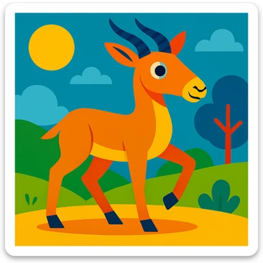 Gazelle sticker