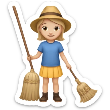 Emoji to encourage kids to do chores - should contain something about house chores sticker
