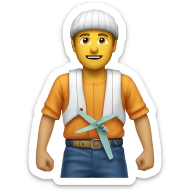 Surfer carpenter sailor karate cyclist  sticker