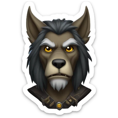 worgen world of warcraft sticker
