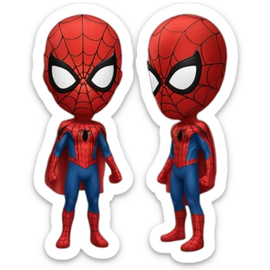 Spider Man qui fait un doigt d'honneur sticker