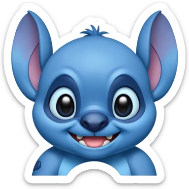 Disney stitch real character sticker