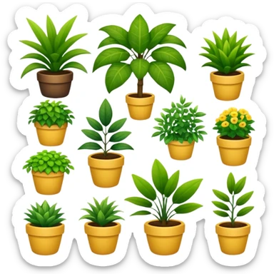 All plants together pls sticker