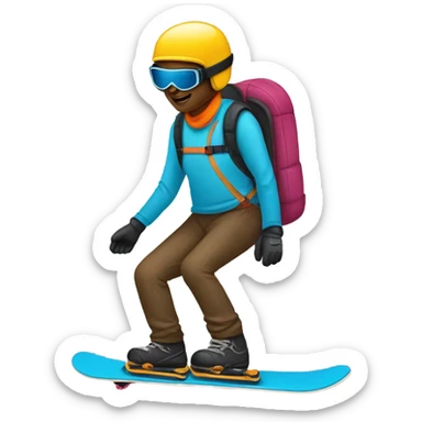 Ski or T-shirt  sticker