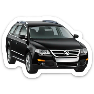 black volkswagen passat b6 variant sticker