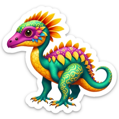  exotic tropical cyber-Litten-Linoone-Noibat-Fakémon-Pokémon-Vernid-creature sticker