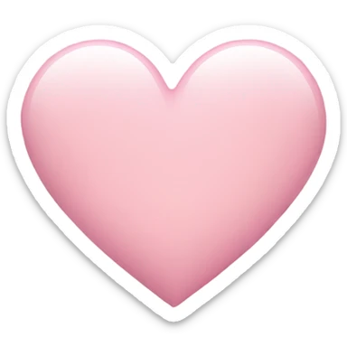 Light pink heart sticker