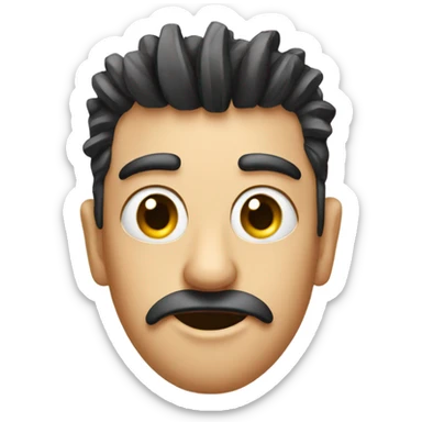 long nailed, long eyelash emoji  sticker