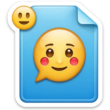document with a plus sign, symbolizing adding something new, clear emoji style sticker