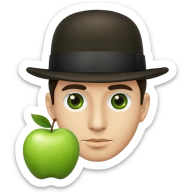 Magritte “the son of man”  sticker