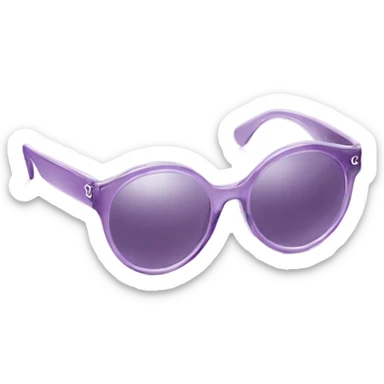 light purple glasses from Chanel sticker