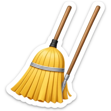 broom logo sticker