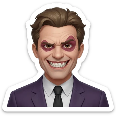 Ji ji ji maniacal sticker