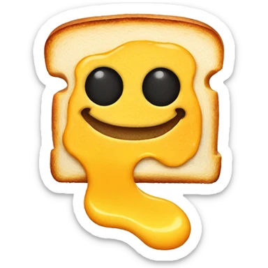 grilled cheese camera sticker