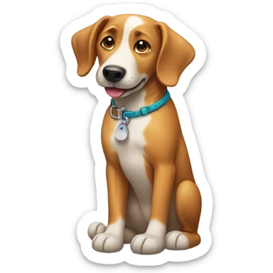 Dog wearing crocs sticker