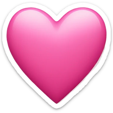 Pink heart sticker