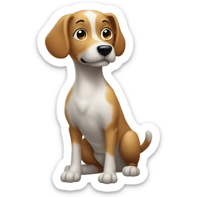 Farting dog sticker