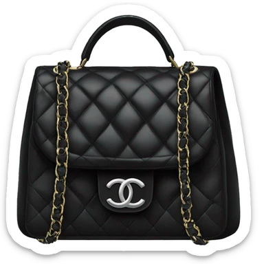 black chanel bag sticker