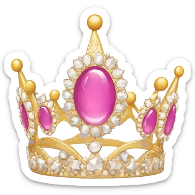 Birthday tiara sticker