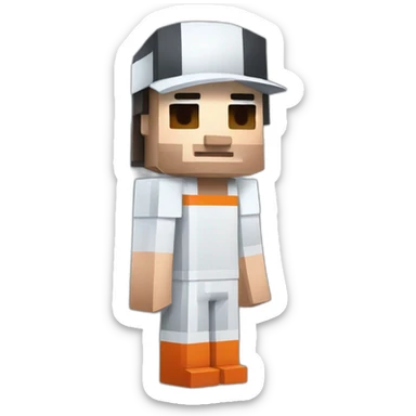 Robert Kubica as Minecraft character sticker