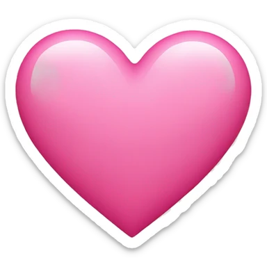 Pink heart sticker