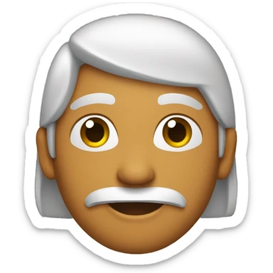 Indígena segurando a letra 'y' sticker